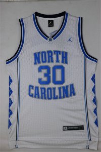Maillot De Basket NCAA North Carolina University Ben Wallace 30 Blanc